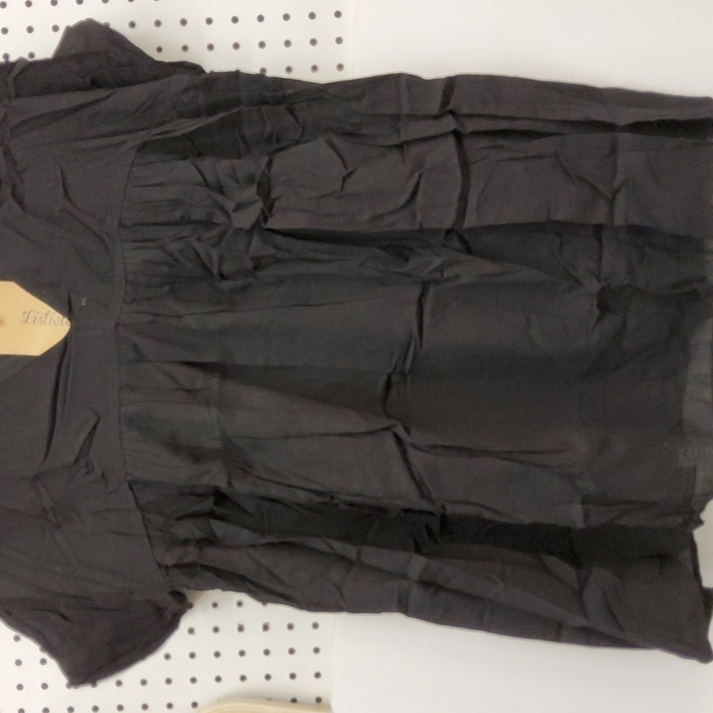 Listicle dress black NWT large